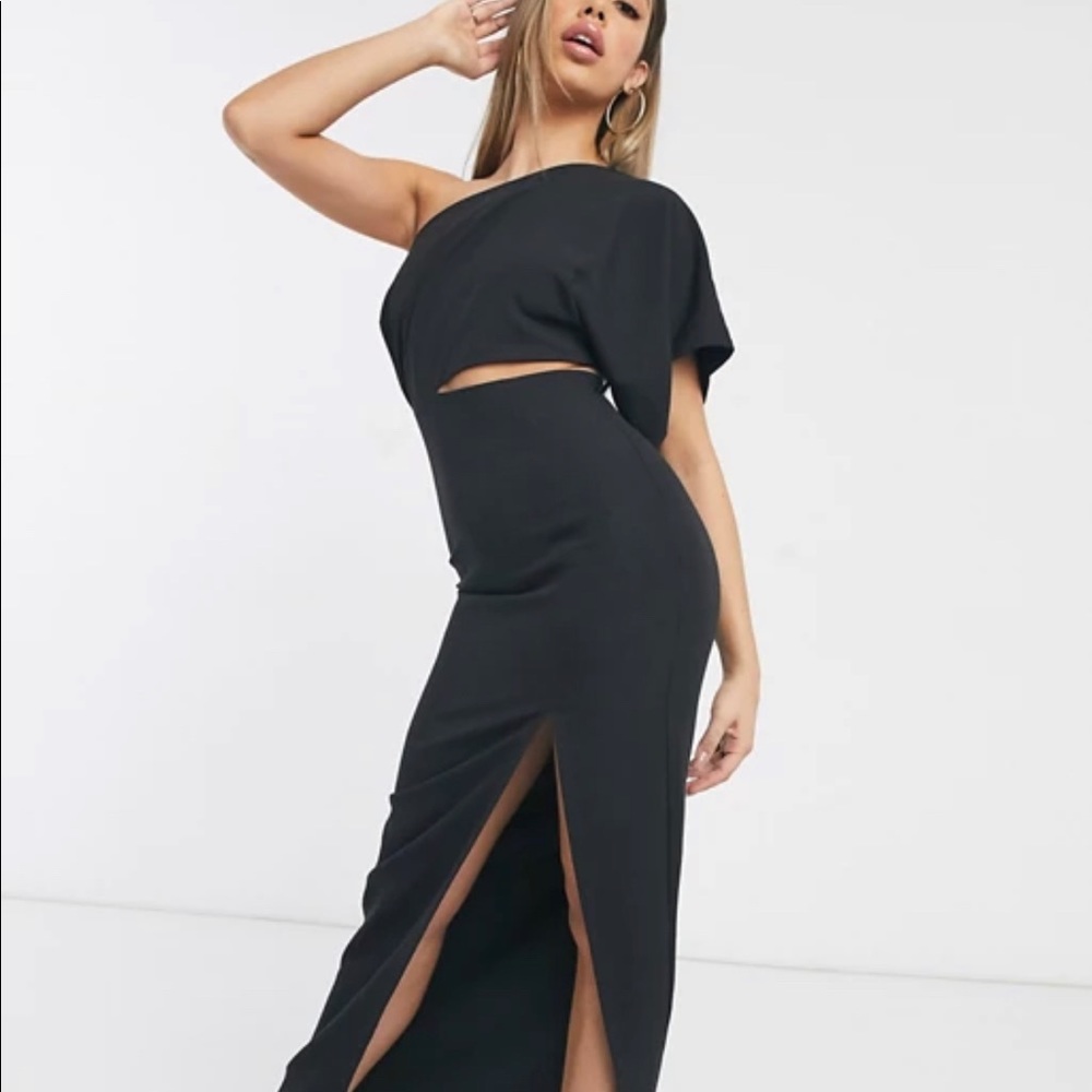 Sexy black evening dress